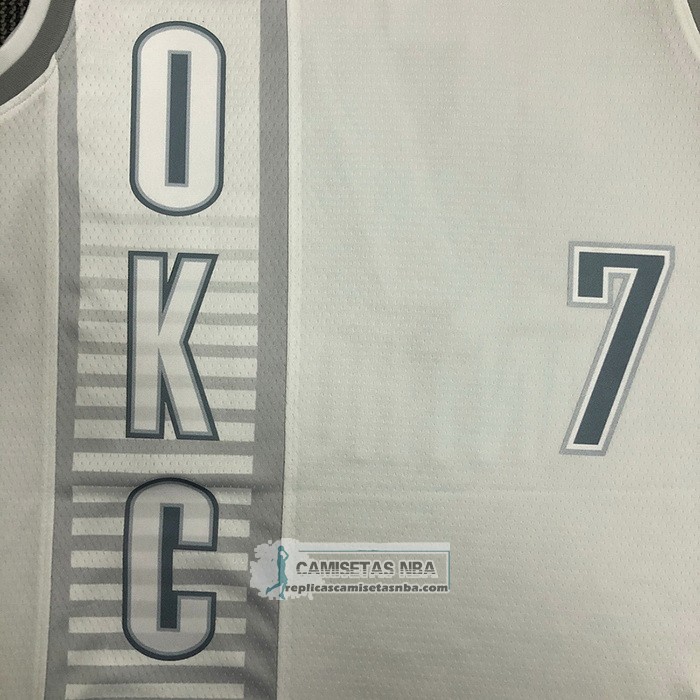 Camiseta Oklahoma City Thunder Carmelo Anthony NO 7 Ciudad 2021-22 Blanco